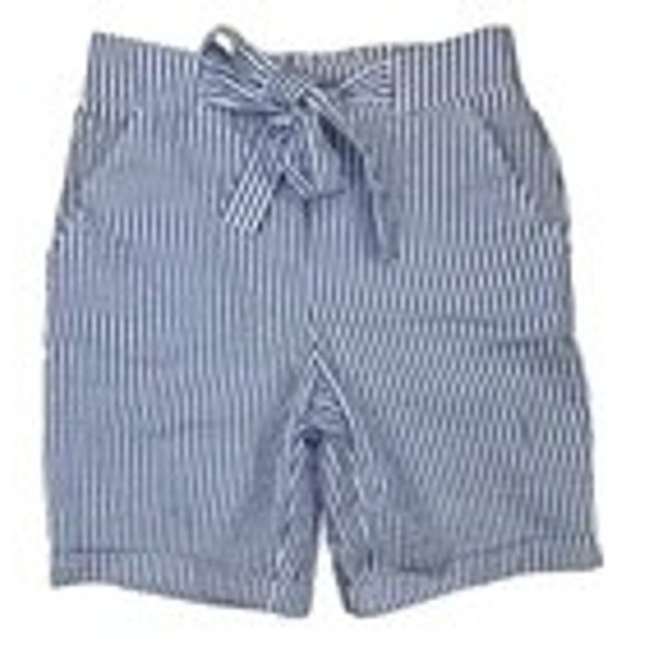 Joe Benbasset Pants - Striped Tie Waist Shorts - Casual Summer High Waist - Women's Size Small